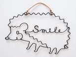 【 受注制作 】ハリネズミのSmileシルエットオーナメント