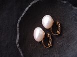 大粒バロックパールのイヤリング／Baroque pearl・large