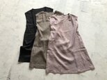 【夏前SALE】定番夏ノースリーブワンピース 　フレンチリネンの画像