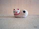 木彫り　ねむり猫　ちび助2