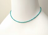 ターコイズ繊細ネックレス(14kgf)