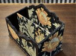 [floret pattern cartonnage] ウィリアムモリス生地でレター収納ケース（アネモネ)の画像