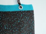 SALE!WOOLターコイズ×ブラウントートBAG