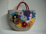 FULL BLOOM BAG＊花ざかりバッグベージュの画像