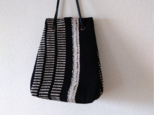 「TATAMI drawstring bag」 縦型巾着 マチもたっぷり 畳織り鞄 手持ち肩掛けお好みで♪