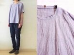 【c様専用ページ】ラベンダー 天日干しリネン ゆるり長袖プルの画像