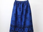 アフリカ布のギャザースカート（カンガスカート）軽い 涼しい 夏スカートの画像