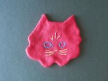 linen coaster [kitten] チンチラの画像