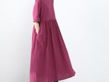 【即納】26色展開 コットン　ギャザー　ロングワンピース ♪オーダーサイズ可の画像