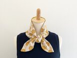 総刺繍柄 ♡ターバンにもスカーフにもなる♡使い方色々♪ 【保冷剤付き】フラワー柄のネッククーラー　ヘアバンド　自然素材　綿の画像