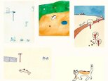 猫（ねこ）ポストカード5枚セットの画像