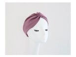 【新作SALE】 linen turban／リネンの経年変化を楽しむリネンヘアバンド／リネンツイストターバン／ピンクの画像