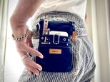 スマホ用ベルトポーチ〈藍〉