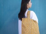 Hand block print kinchaku bag / kagiの画像
