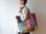 omake's kinchaku bag / patchworkの画像