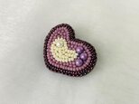 heart in heart brooch　blueberry milkの画像