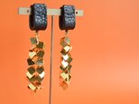 New Scale【レザーピアス/イヤリング】 “black”の画像