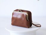 「がま口財布×カードケースの組み合わせ」ミニ 財布 小さい財布 ミニ財布 コンパクト レザー 本革 小銭入れの画像