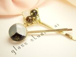 glassbeads＊配色ヘアピンセットの画像