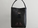 annco leather one-handle bag [black]の画像