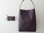 annco  leather shoulder bag [dark purple]の画像
