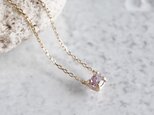 [October] Pink tourmaline oval necklace [P109K10(PT)]の画像