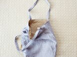 リネンの肩掛けbag 　薄紫 Aの画像