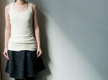 5 stitch tank top (ivory)の画像