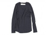 5 stitch l/s tee (navy)の画像