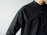 weather cloth cotton linen/raglan shirt/black/size1の画像