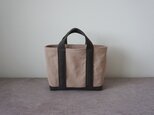 TOTE BAG -bicolor- (M) / pinkbeige × graybrownの画像