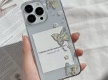 dry flower butterfly case   　　　　　　　　クリアケース　iPhone全機種対応　の画像