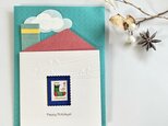 ＊Collage card　８ 〜クリスマスシールのカードの画像