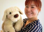 感動する抱き心地。ゴム入り重心設計、重さ約3400g、命の重みを感じるぬいぐるみ・パトラン（ベージュ）
