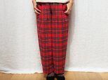 Shaggy tartan check balloon pantsの画像