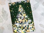 クリスマスポストカードイルミネーションgreen（３枚セット）の画像