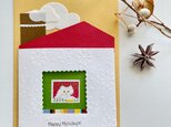 ＊Collage card　25〜クリスマスシールのカードの画像