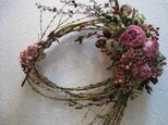 芍薬とミナズキのリース