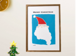 【クリスマスポスター】【クリスマス】絵本みたいなサンタのMerryMerry Chirstmas☆＊A4の画像