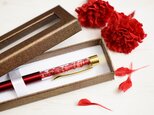 ギフト【赤珊瑚・ボールペン】赤色 還暦祝い・母の日・ご夫婦ペアギフトに（男性にも）