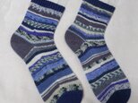 手編み靴下 スクラッピーソックス⑥の画像