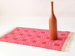 【北欧手織り】オーバーショット織りのテーブルクロスの画像