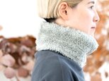 ジュニパーベリー染め　Organiccotton Fur ふわふわネックウォーマー【Short size】の画像