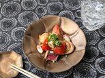 ブロンズゴールド 花型皿(大)の画像