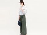 チャーミングにチノを 年間OK ワイドパンツ カーキ 綿混 ●DIANE-KHAKI●の画像