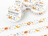 絵本のかけら。マスキングテープ "花咲く動物たちの庭" MT-8の画像
