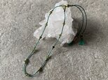 stationB*green tourmaline-green cord-の画像