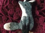 【ｍ様ご予約品】ギンギツネフェルトブローチ