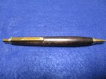 ブラックウッド　玉杢　キヌカオイル仕上げ　ワンピースタイプのシャープペンシル(0.5ミリ用)　希少材の画像