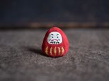 革のオブジェ　だるま　小